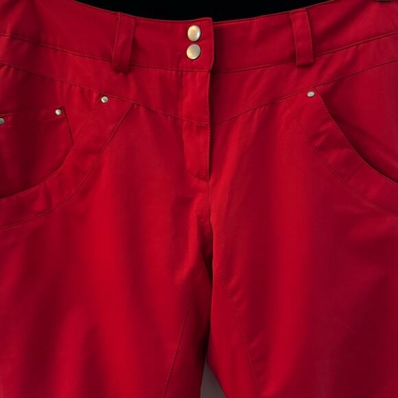 Obermeyer Red Ladies ski snowboard pants Winter Wear style 15110 size 8 - Picture 15 of 16